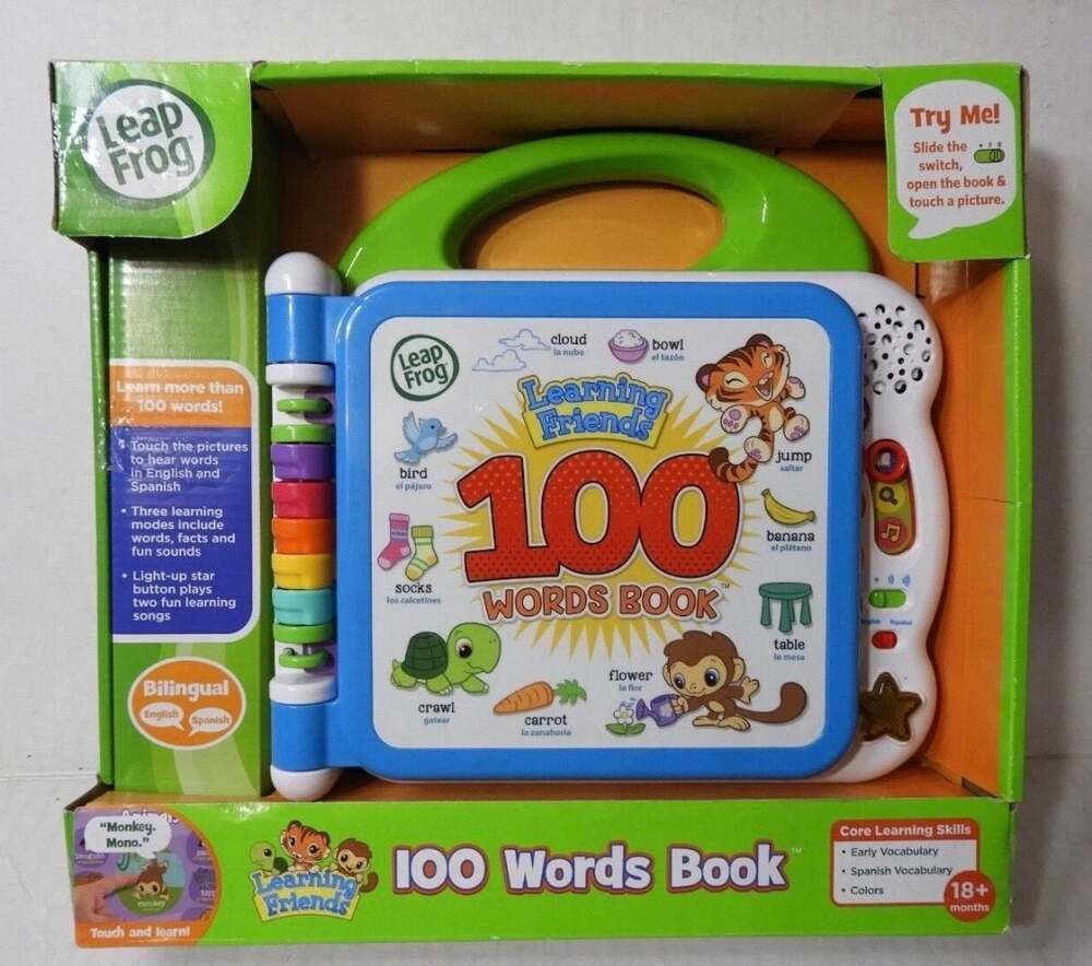 LeapFrog Learning Friends‎ 100 Words Book Bilingual English Spanish